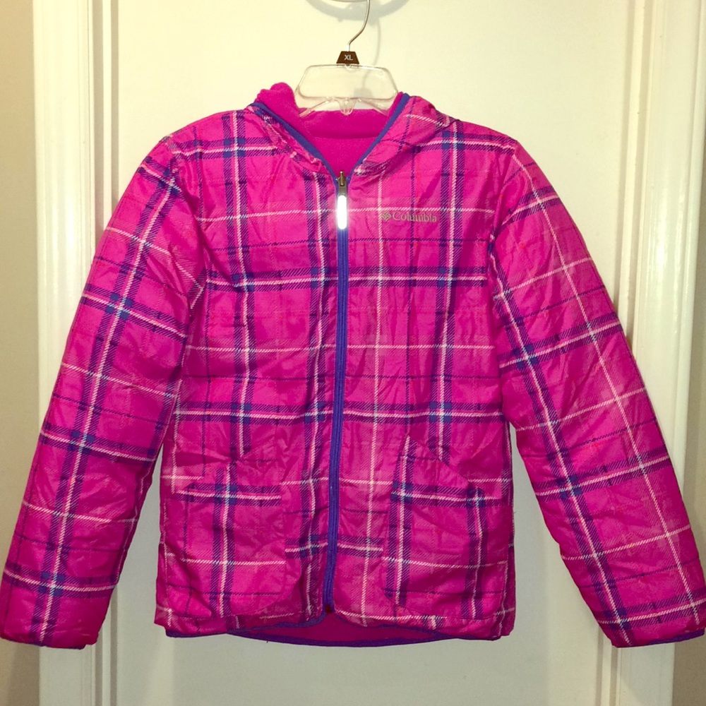Girls size large puffy Columbia coat
